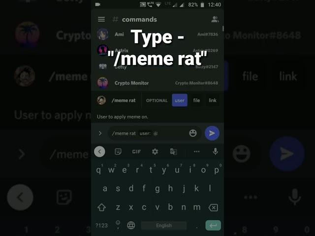 How to get Rat meme in Discord using koya bot #roduz #discord #meme #memes #koya #koyabot