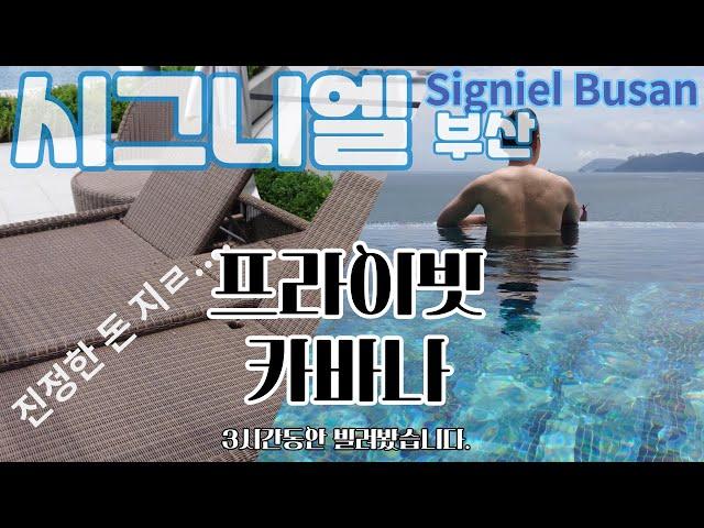 [4K] 시그니엘 부산의 프라이빗 카바나, 진짜 프라이빗할까? (턱플란체 훈련)