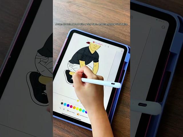 A Man Crouched Past with a Tiny Cart… and Everything Got Weird.#tinycart#ColoringApp #RelaxingApp