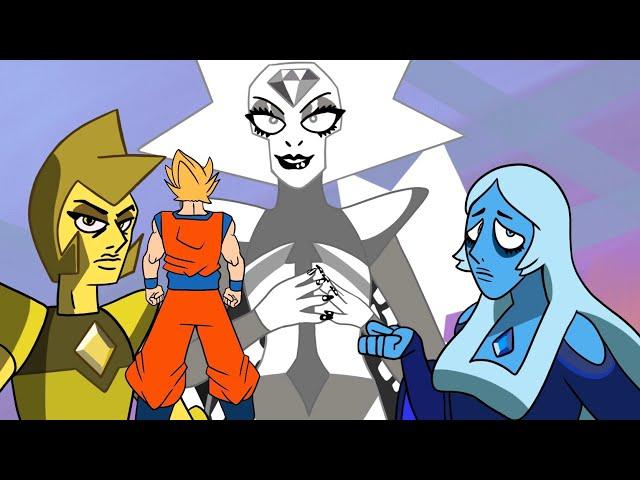 GOKU VS THE DIAMONDS! STEVEN UNIVERSE VS DRAGON BALL ANIMATION #dragonballz #stevenuniverse