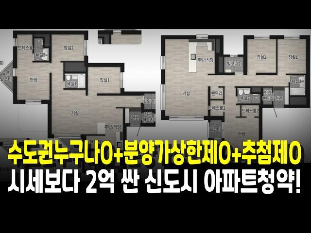 4억대 신도시 청약? 수도권 모두 가능한 2억 저렴한 분양가상한제 아파트가?