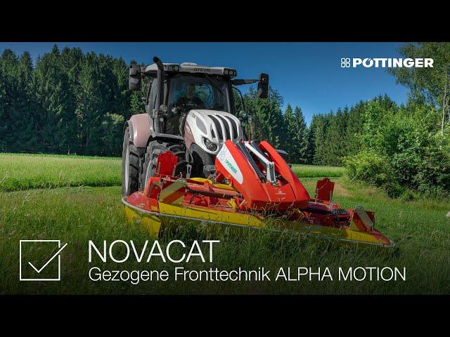 PÖTTINGER -  NOVACAT Mähwerke – Gezogene Fronttechnik ALPHA MOTION