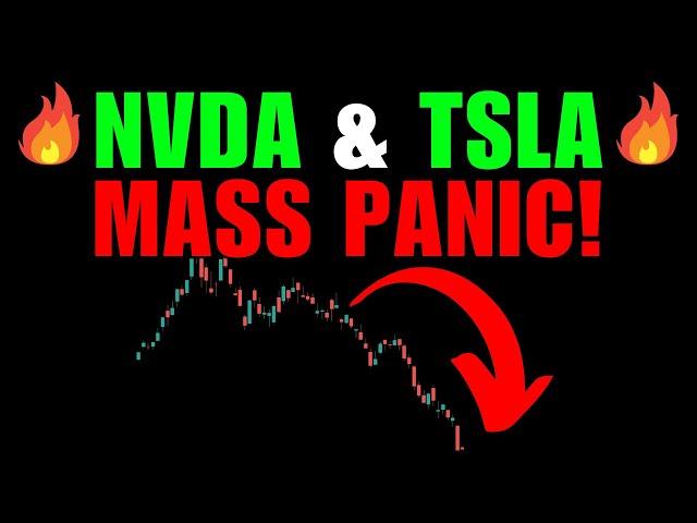  #NVDA and #TSLA STOCK  IN MASS PANIC MODE! SELL?!