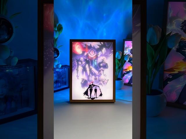 #SoloLeveling LED #LightPainting – “Shadows Arise” #wallart #animeart #lightbox #gift #ledframe