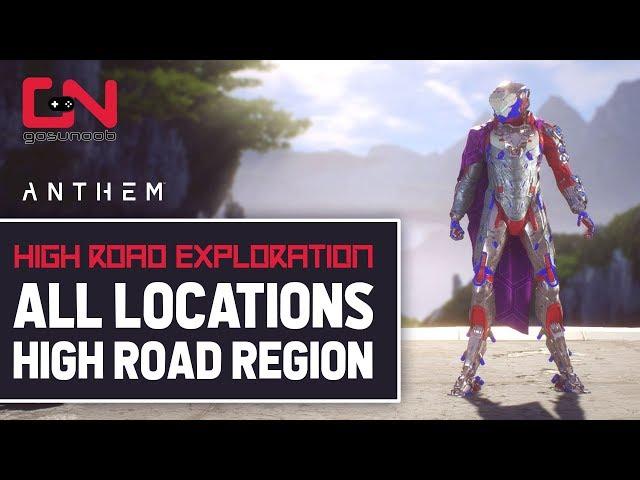 Anthem - High Road Exploration - All Locations in the High Road Region