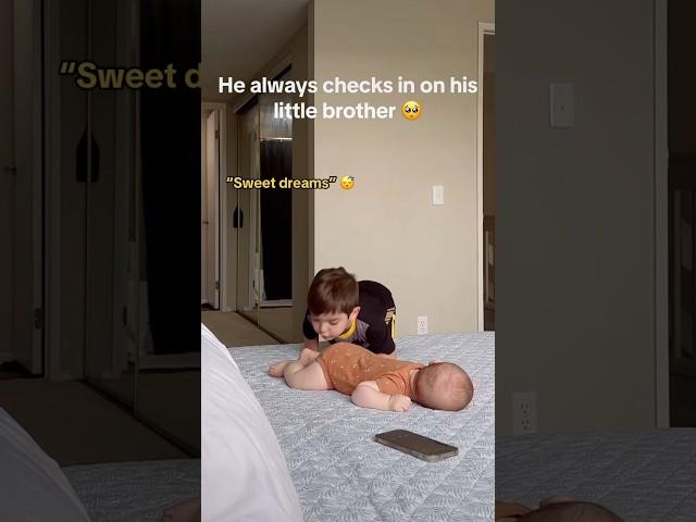 He’s the sweetest big brother ️ #shorts #family #cute