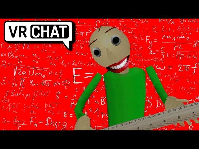 (VRchat) Baldi Gets Angrier For Everything You Get Wrong...