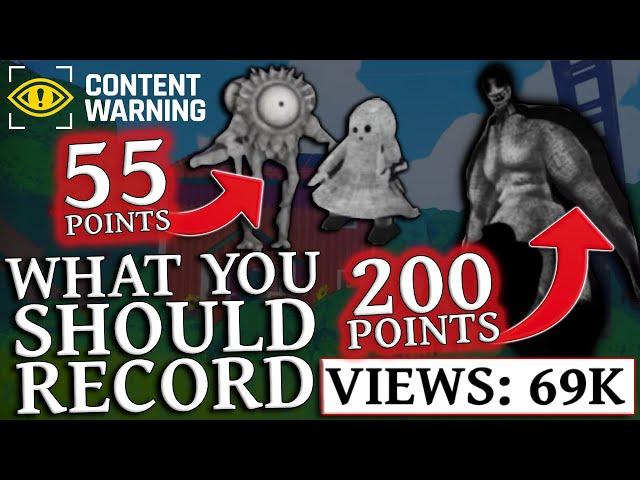 How to get the MOST VIEWS in Content Warning! | Guide