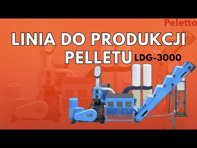 Granulowanie trociny linią do produkcji pelletu i pasz LDG-3000