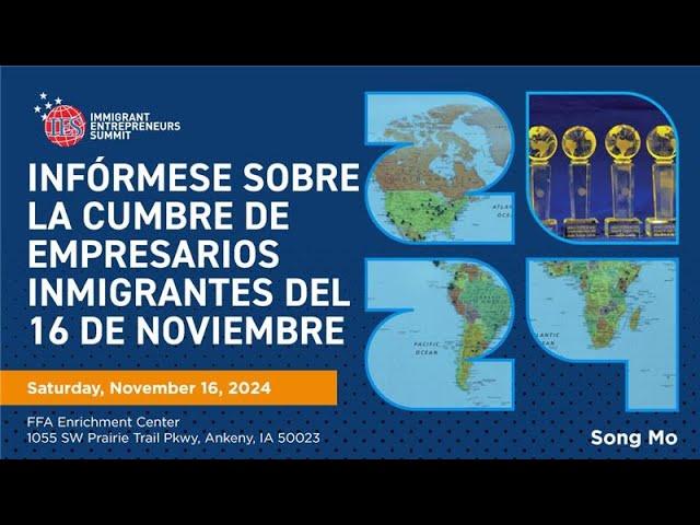 Infórmese sobre la Cumbre de empresarios inmigrantes del 16 de noviembre