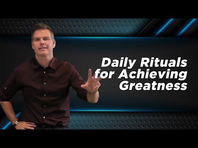 Bo Eason shares his daily rituals for achieving greatness