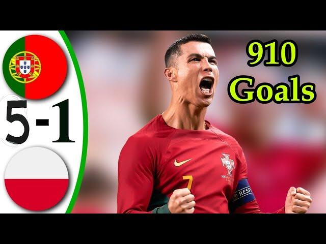 Portugal Vs Poland (5-1) EXTENDED HIGHLIGHTS cristiano ronaldo Goal 910 Uefa Nations League