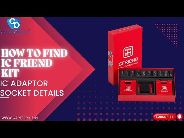 How to find ic friend kit socket for EMMC, EMCP, UFS