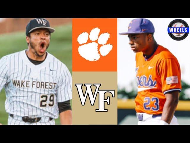 #2 Clemson vs #12 Wake Forest (CHASE BURNS WAS ELECTRIC!) | 2024 College Baseball Highlights