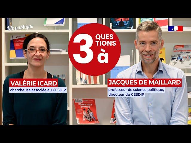 L’action publique en matière de sécurité : trois questions à Jacques de Maillard et Valérie Icard