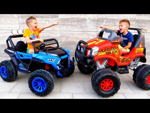 Vlad and Niki play with Monster Truck - Game for children