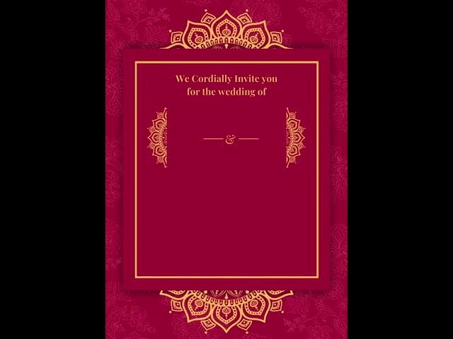 Red Yellow Traditional Wedding Invitation | GK Web Developers