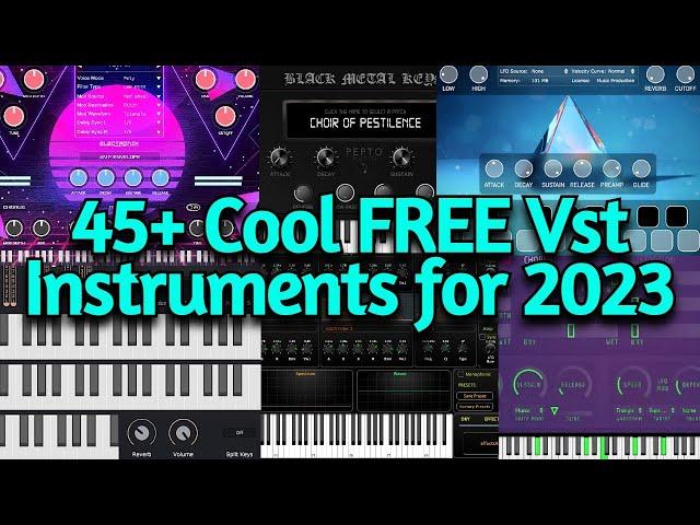 45+ Of The Best FREE Vst Instruments for 2023 from 2022 (Pc & Mac) - Synths, Pianos, Strings, Keys