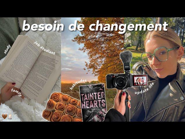 JE CHANGE TOUT : job étudiant, objectifs, update life + study