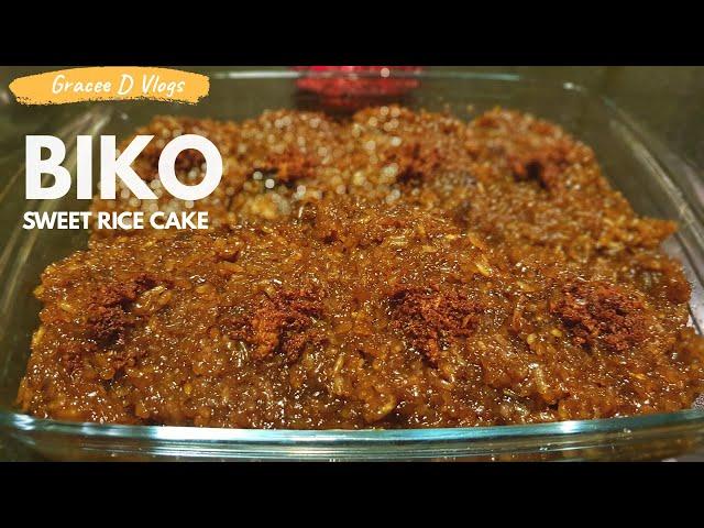 HOW TO COOK BIKO RECIPE(SWEET RICE CAKE) | EASY FILIPINO FOOD SNACKS