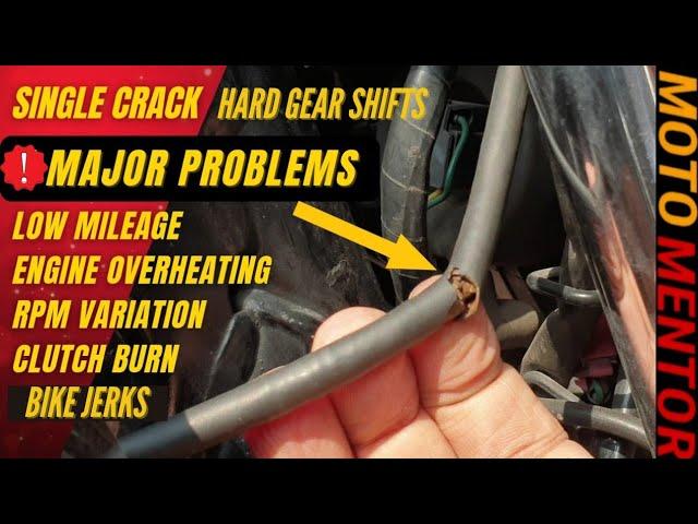 How I Fixed Hard Gear Shift Problem / RPM Fluctuation/ Bike jerk / Low Mileage of my Bike motorcycle