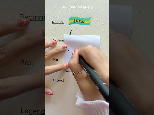 Vote Your Favorite in the Comments!  #shorts #nhuandaocalligraphy #lettering