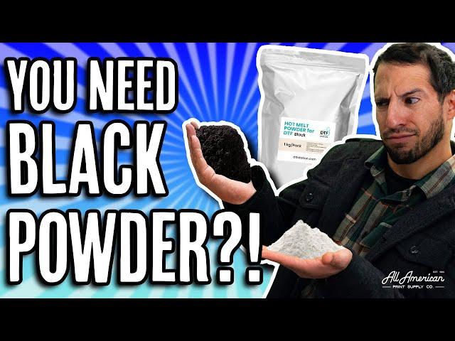 Should You Switch To Black DTF Powder? | AA Print Supply