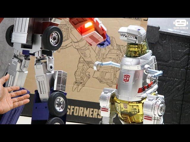 [Unboxing] Auto Transform Transformers Grimlock (G1) Flagship by Robosen