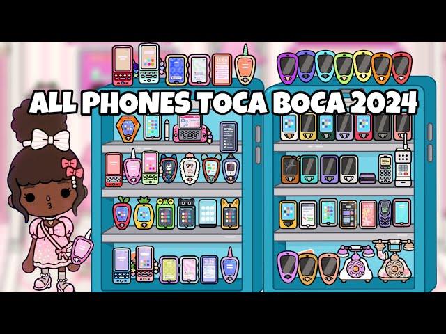 ALL PHONES IN TOCA BOCA WORLD 2024  || NecoLawPie