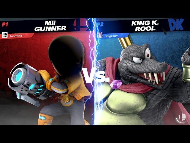 Elite Smash #171 - Josefine (Mii Gunner) Vs. ¤Bigrell¤ (King K. Rool)