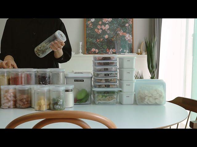 SUB) Refrigerator organizing items and how to store food ingredients / Korean housewife Vlog