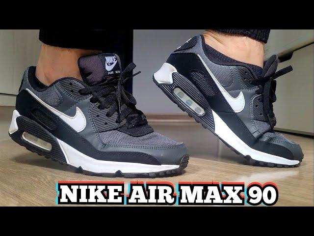 Review Tênis Nike Air Max 90 Cinza Com Preto | Comprado No Site Oficial Nike | Demonstração No Pé