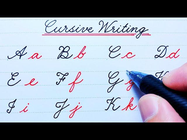 Cursive writing a to z | Cursive abcd | Cursive handwriting practice | English cursive writing abcd