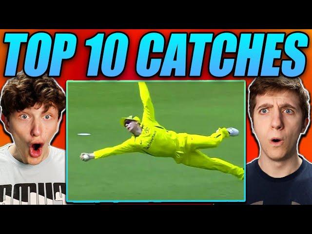 Americans React to Top 10 Best Catches in Cricket History