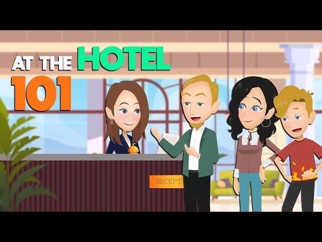 Learn English Speaking Conversation Practice with Topic | At the Hotel 101 | Daily Conversations