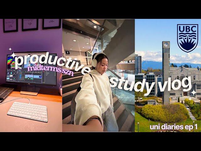 Productive Exam Study Vlog   | University Diaries @UBC