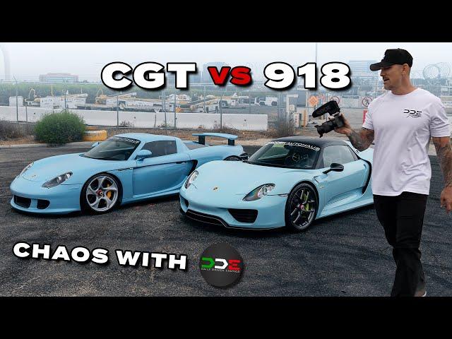 SLAYING Tires with Daily Driven Exotics | CGT VS 918 Showdown!