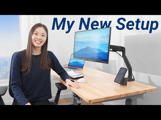 DESK MAKEOVER | My New Desk Setup in LA!