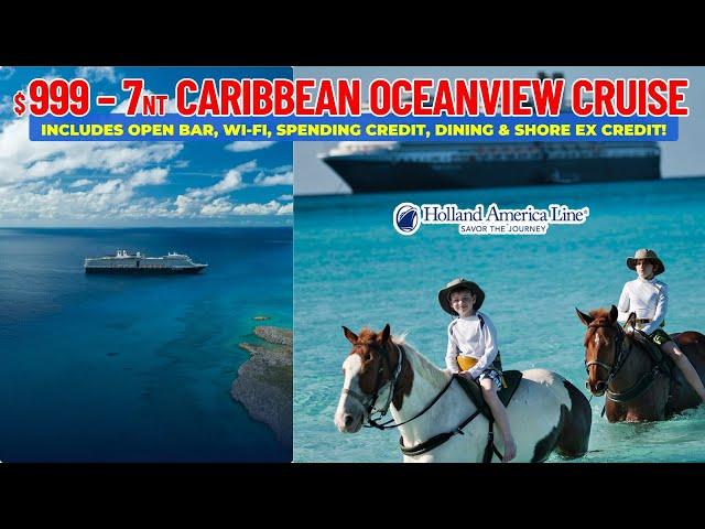 New Cruise Deal: Caribbean w/ FREE Upgrade to Oceanview & Open Bar