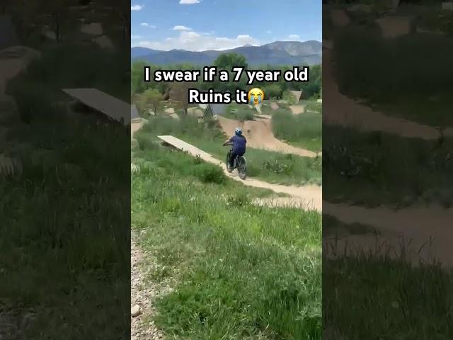 I swear if a seven year old ruins it #fypage #viralvideo #mtb