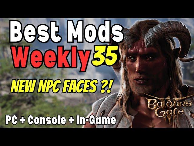 NEW NPC Revamp for Baldur's Gate 3?! |  Best BG3 Mods Weekly YOU NEED for PC, In-game and Consoles