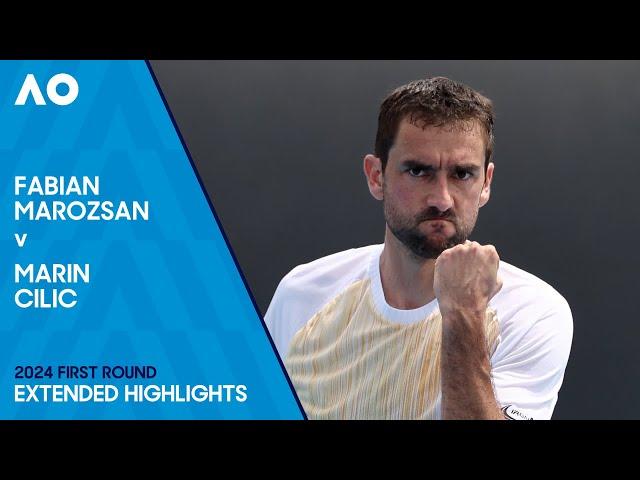 Fabian Marozsan v Marin Cilic Extended Highlights | Australian Open 2024 First Round