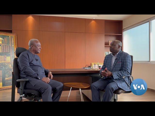 VOA Interview: Ghana’s John Mahama makes presidential comeback