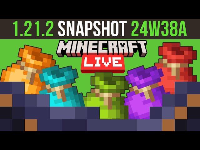 Minecraft 1.21.2 Snapshot 24W38A | Dyeable Bundles & Minecraft Live 2024