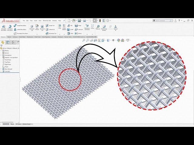 SolidWorks Tutorial | Welded Wire Mesh