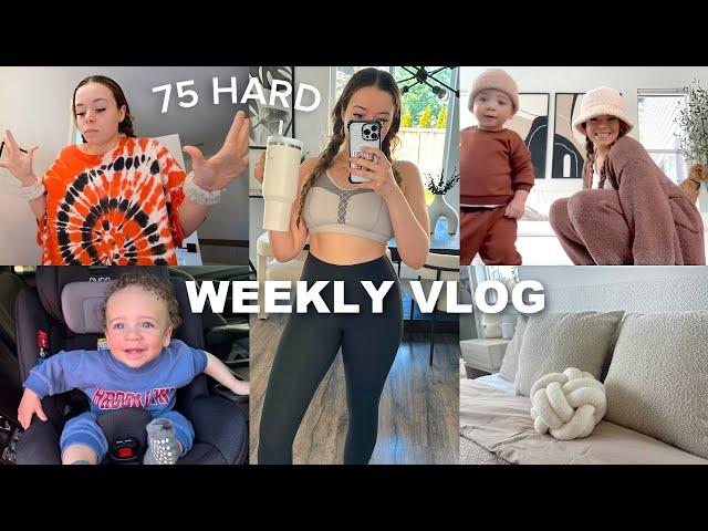 WEEKLY VLOG! doing 75 hard, new marshmallow bed, stay at home mom life + more!!