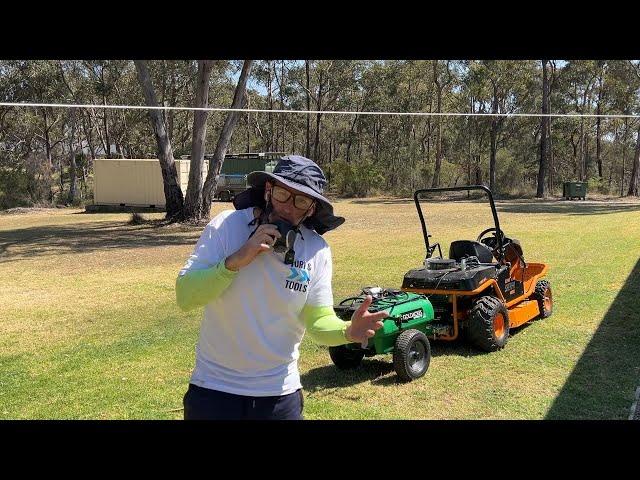 Spraying my property for the first time. Turf and Tools Homestead