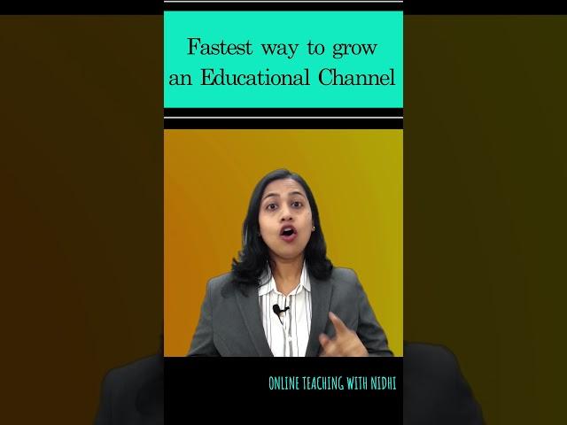 FASTEST Way to GROW an Educational Channel in 2023 