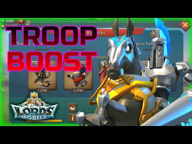 Boosting Troops! Full Manor Rebuild! - Lords Mobile