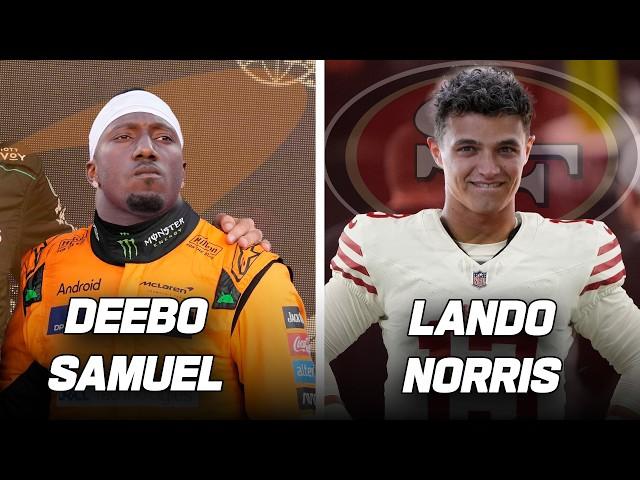 @LandoNorris  Teaches Deebo Samuel How to be a Formula 1 Driver | Game Recognize Game